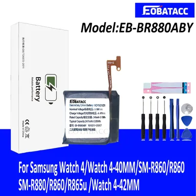 2025 Jahre Batterie EB-BR880ABY für Galaxy Watch 4 40 mm/42 mm R865U EB-BR890ABY für Galaxy Watch 4 44 mm/46 mm R870 SM-R875U + Werkzeug