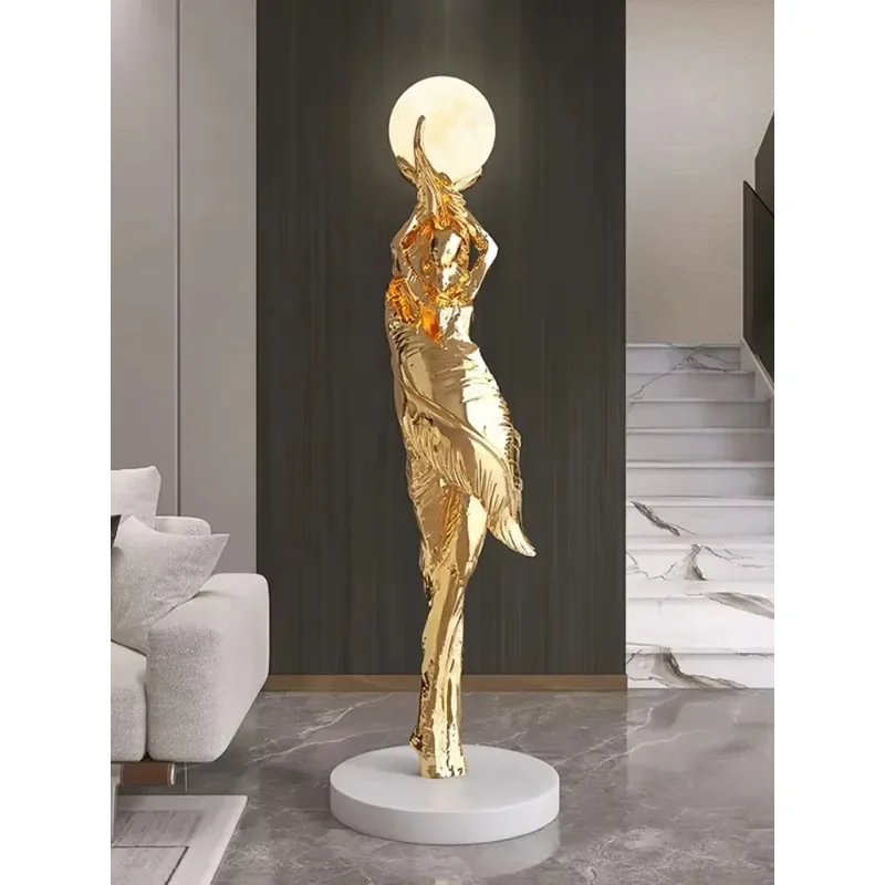 Moderne Kunst Stehlampe Home Dekoration Lichter Wohnzimmer Schlafzimmer Humanoide Atmosphäre Lampen Couch High-End-Skulptur LED-Beleuchtung