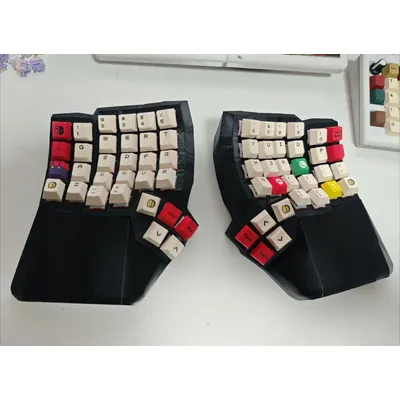 Dactyl Manuform Split Keyboard Kit 4x6 Custom Wired Single-mode Hot Swap Split Mechanical Keyboard Kit Vial Type C Game Keyboard