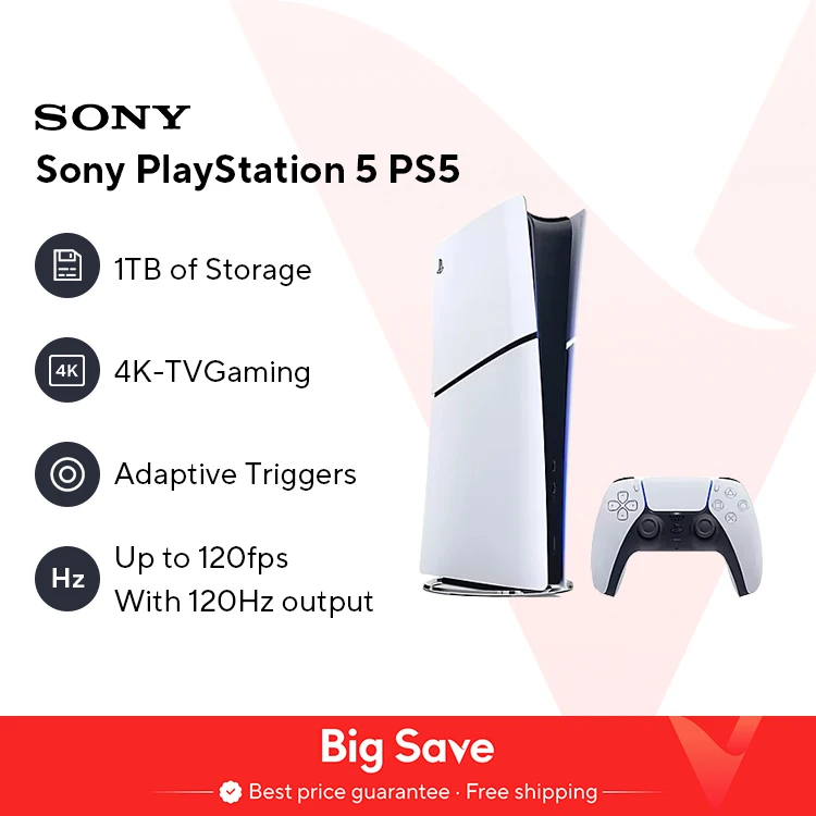 Sony ps5 schlanke konsole playstation 5 videospiel konsole ps 5 pc spiele ultra hoch geschwindigkeit playstation5 original