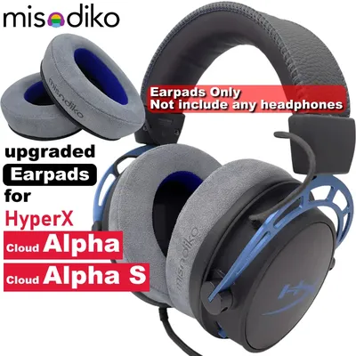Misodiko Verbesserte Ohr Pads Kissen Ersatz für HyperX Wolke Alpha, Wolke Alpha S Gaming Headset Image