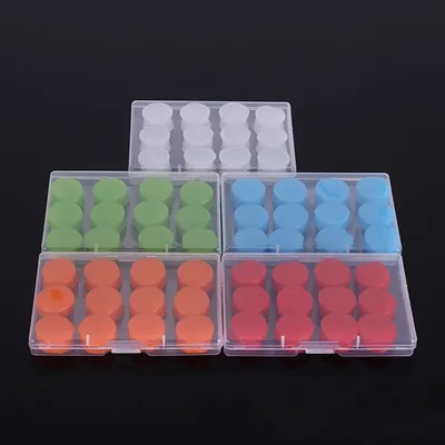 12PCS Silikon Ohr Stecker Noise Reduktion Schlaf Anti Cancelling Sound Isolierung Ohrstöpsel Schutz Schlafen Wiederverwendbare Ohr Stecker Image