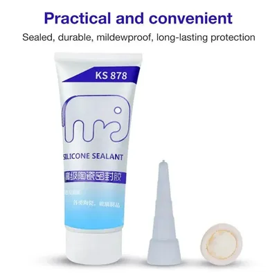 Waterproof Tile Repair Sealant High Strength White Mould-proof Seal Adhesive Bathroom Seam Beauty Agent Ceramic Tile Gaps Filler