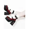 2025, neue japanische Retro-Gothic-Y2k-Subkultur-Nieten, dicke Absätze, High Heels, süße Lolita-Schuhe, würzige Mädchen-Damenschuhe