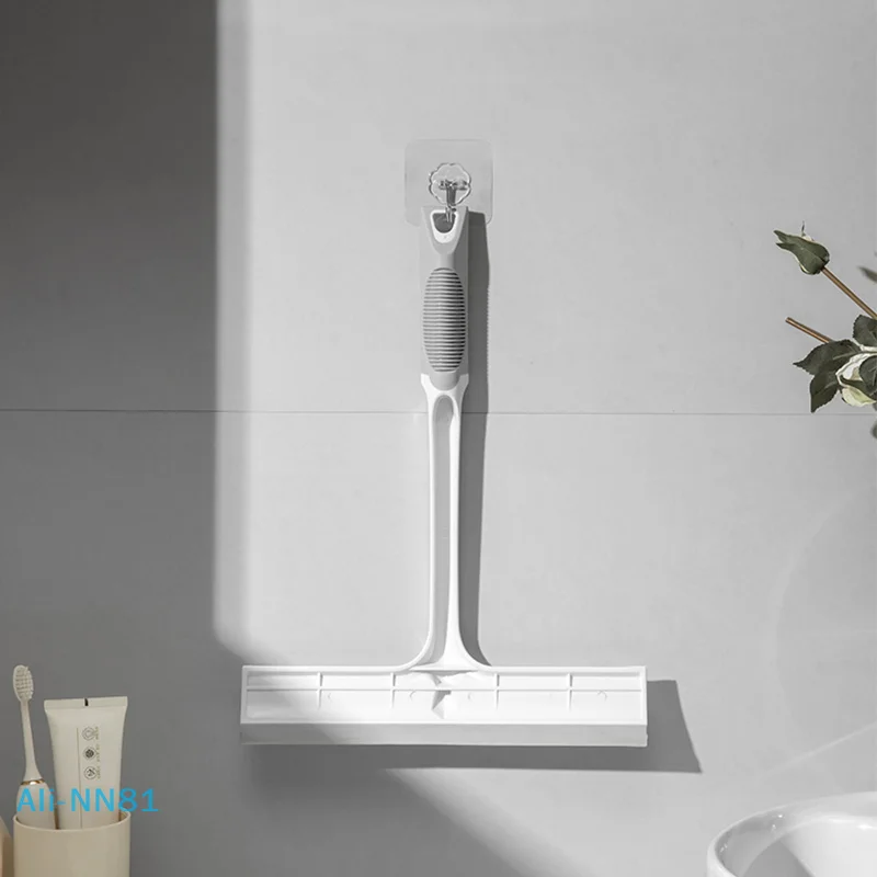 【M】 1 Stück Duschfensterabzieher für Duschtüren, Badezimmerfenster und Autoglas-Reinigungsmittel für die Hauswirtschaft Image