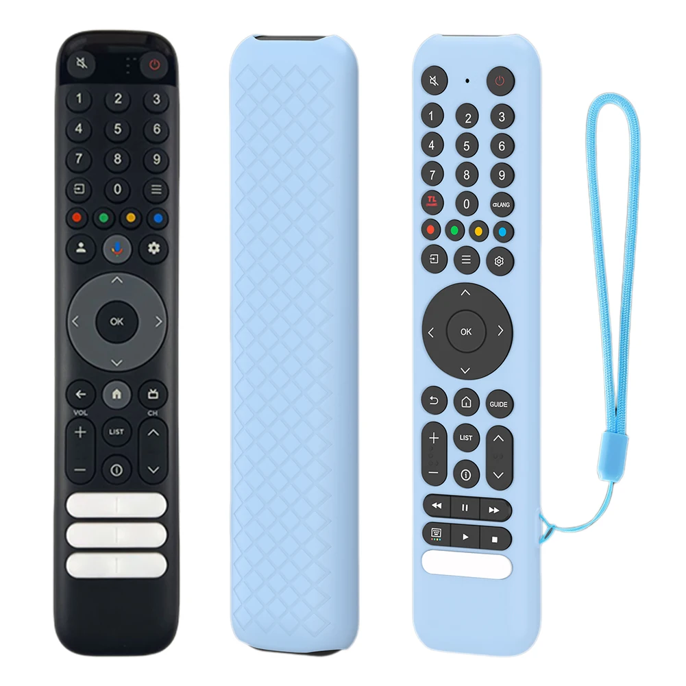 Silikon-Fernbedienungshülle für TCL RC716/RC833 GUB1 TV-Fernbedienungshülle, stoßfeste Fernbedienung, Schutzhülle, Anti-Drop-Silikonhülle Image