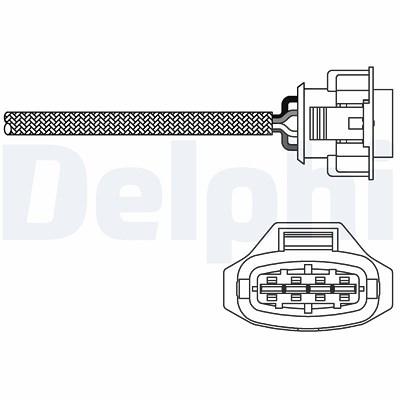 Delphi Lambdasonde [Hersteller-Nr. ES10790-12B1] für Opel, Vauxhall Image