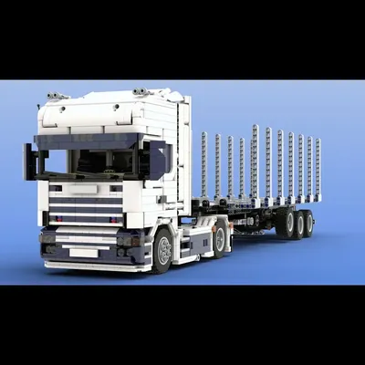 Klassischer LKW MOC-168238 Holzfäller-Anhänger-Bausteinmodell, 2791 Stück, mechanische Bausteine, Spielzeugmodell, Kindergeburtstagsgeschenke Image