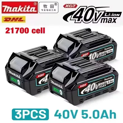 Makita 40V Max XGT Lithium ion Battery 5.0Ah New Original Battery 21700 , BL4020, BL4025, BL4040, BL4050, BL4080 40V Makita