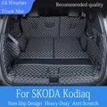Tappetino per bagagliaio di un'auto per SKODA Kodiaq 7 posti 2017 2018 2019 2020 2021 2022 2023 Accessori auto personalizzati Decorazione di interni auto