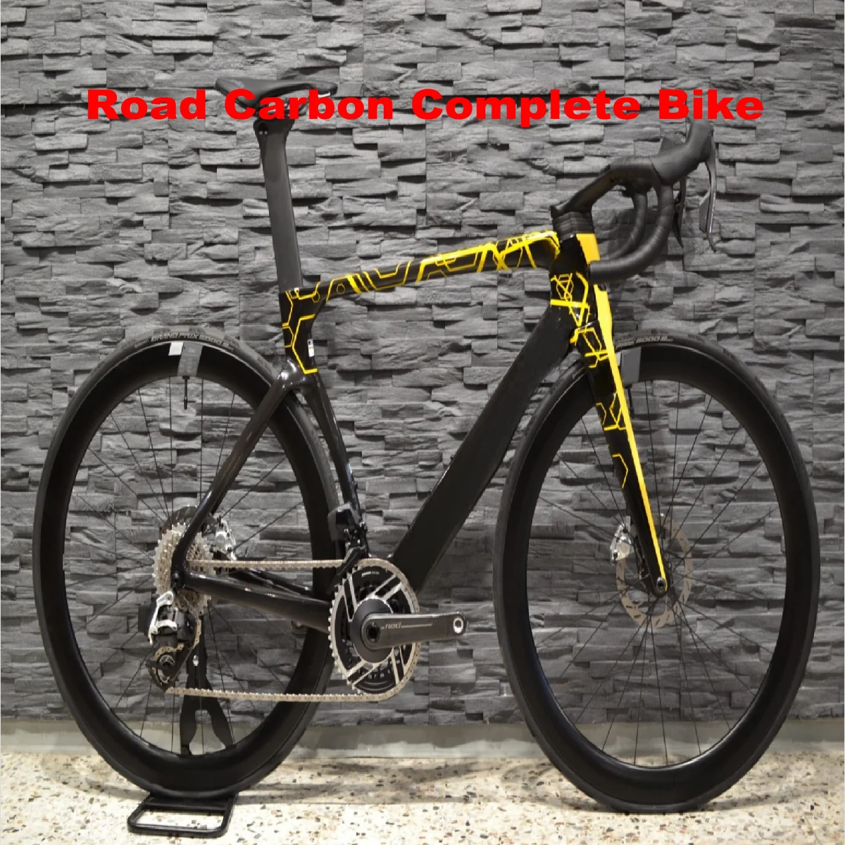 Custom Carbon Komplettes Vollfahrrad Gelb Lease A Fahrrad Rennrad 47 cm 50 52 54 56 58 cm