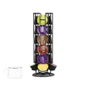 Supporto per cialde da caffè 24 tazze supporto per cialde da caffè girevole per Capsule Dolce Gusto espositore per Capsule scaffali per scaffali a torre