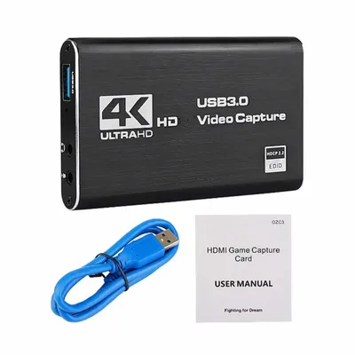 4K 1080P 60FPS HD Video Capture Card USB 3.0 HD TV Kamera Aufnahme Box Live Streaming Grabber Recorder für PC Image