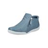 Bootsschuh ANDREA CONTI "Andrea Conti Halbschuhe Leder", Damen, Gr. 39, blau, Leder, casual, Schuhe