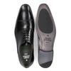 Schnürschuh HENRY STEVENS "Liam CO", Herren, Gr. 42, schwarz, Leder, elegant, Schuhe, Herren Halbschuh Businessschuh Leder handgefertigt, Anzugschuh