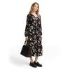 Wickelkleid TOM TAILOR, Damen, Gr. 42, N-Gr, blurry animal design, Web, Obermaterial: 100% Viskose, bedruckt, casual, regular fit wadenlang, V-Ausschnitt, Langarm elastischer Bund, Kleider, mit Muster