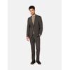 Anzug THOMAS GOODWIN "Anzug", Herren, Gr. 25, Untersetztgrößen, braun, 54% Wolle;43% Polyester;3% Elasthan, unifarben, elegant, regular fit, Anzüge, im Modern-Fit, 44025