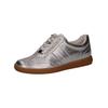 Sneaker CAPRICE "Caprice Sneaker Leder", Damen, Gr. 39, silber, Leder, casual, Schuhe