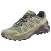 Trailrunningschuh SALOMON "SPEEDCROSS PEAK", Gr. 45, olive night, deep lichen grün, schwarz, Synthetik, Textil, sportlich, Schuhe