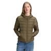 Steppjacke TOM TAILOR DENIM, Damen, Gr. M (38), grün (grape leaf), Steppware, Obermaterial: 100% Polyester. Futter: 100% Polyester, casual, regular fit taillenbedeckt, ohne Ausschnitt, Langarm, Jacken, mit Kapuze