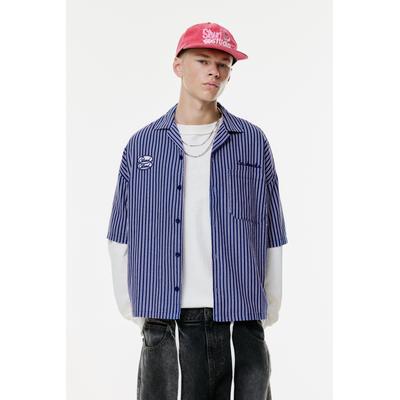 Stwd Striped Patch Shirt
