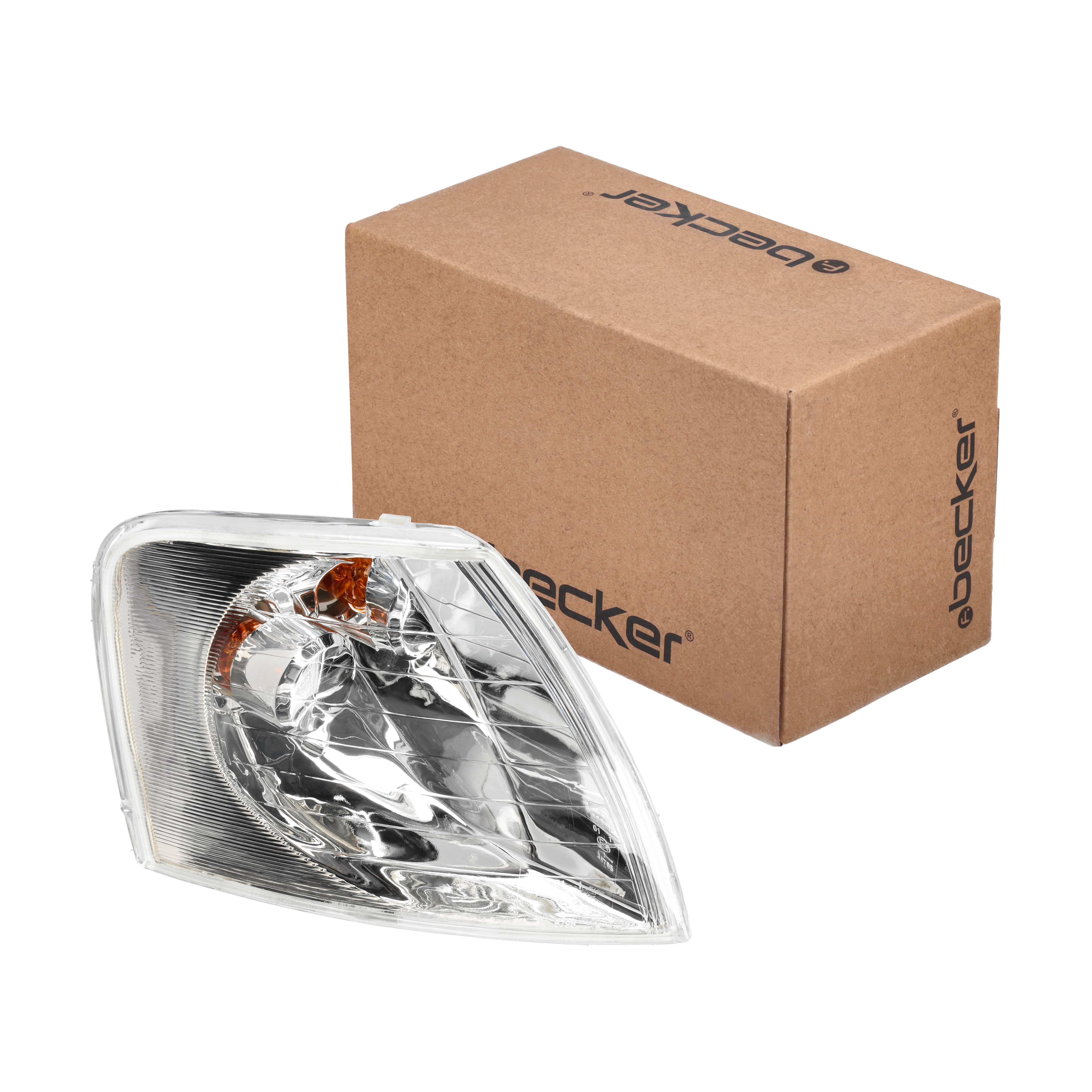 f.becker Blinkleuchte 60310149 vorne rechts mit Feder Glasklar für VW 3B0953042B Image