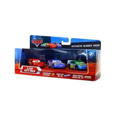 Disney / Pixar CARS Movie Exclusive 1:55 Die Cast Car with Rubber Tires 3-Car Gift Pack Lightning Mc