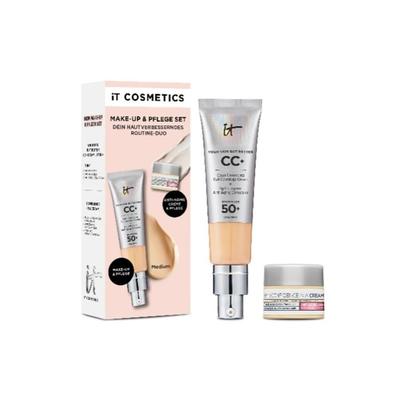 IT Cosmetics CC+ Cream LSF 50 & Anti-Aging Creme Make-up Set Nude Image