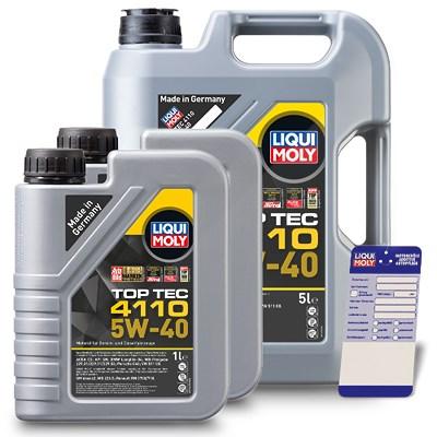 Liqui Moly 7 L Top Tec 4110 5W-40 + Ölwechsel-Anhänger [Hersteller-Nr. 21479] Image
