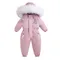 -30 hiver bébé vêtements épaissir chaud combinaisons combinaisons de neige fille garçon veste à capuche imperméable barboteuses Ski costumes enfants manteau vêtements d