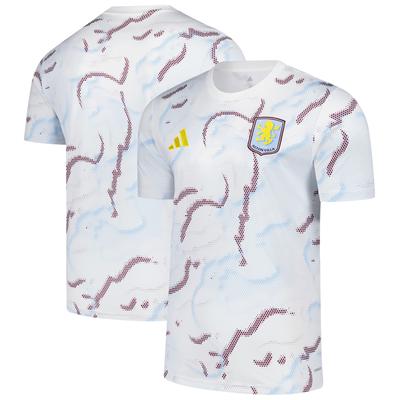 Aston Villa adidas Pre Match Trikot – Weiß Image