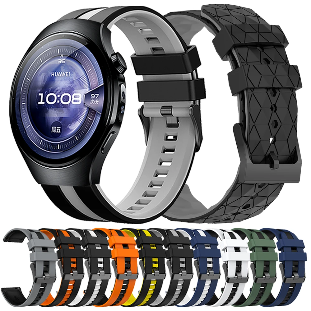 20mm 22mm Silikon Handgelenk Band Für HUAWEI UHR 5 46mm GT 5 Pro GT5 4 Runner Sport strap Für Huami AMAZFIT BIP6 Ersetzen Armband Image