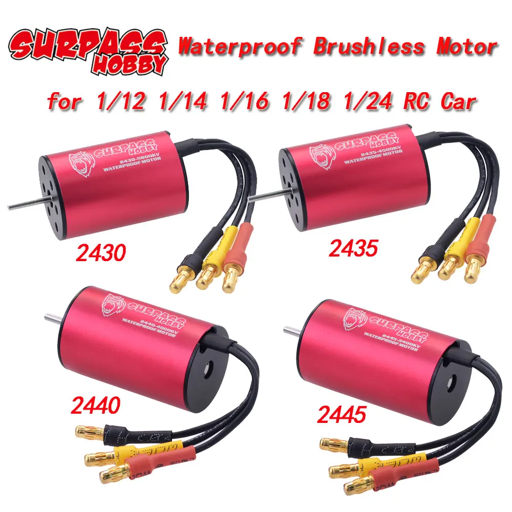 Wasserdichter 2430 2435 2440 2445 2838 2845 bürstenloser Motor für Wtloys Remo Hobby XLH Timaya Redcat 1/12 1/14 1/16 1/18 RC Car