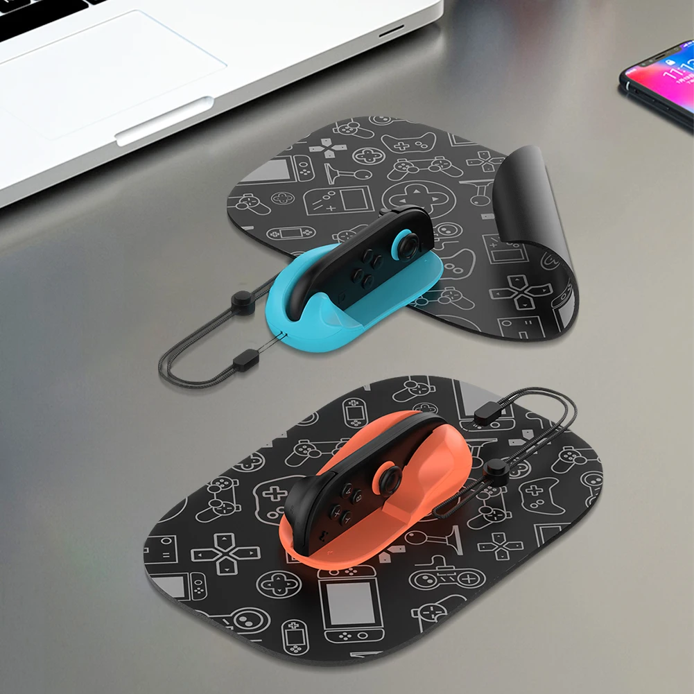 2 STÜCK Gaming Controller Maus Mini Tragbare Ergonomische Mäuse Links + Rechts Controller Halterung Griff Fall für Nintendo Switch 2 Joy-Con Image