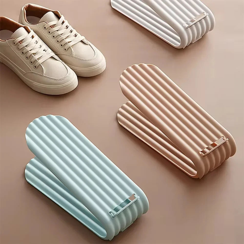 1 stücke Einstellbare Schuh Rack Organizer Schuh Slot Platz Saver Doppel-schicht Schuh Rack Organisation Schuhe Lagerung Rack Schuh box