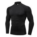 Per uomo Maglia a compressione Strato di base per l'allenamento T-shirt Fitness Manica Lunga Top Athleisure Autunno Tinta unita Asciugatura Rapida Palestra Pallacanestro Atletico abbigliamento
