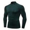Per uomo Maglia a compressione Strato di base per l'allenamento T-shirt Fitness Manica Lunga Top Athleisure Autunno Tinta unita Asciugatura Rapida Palestra Pallacanestro Atletico abbigliamento
