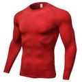 Per uomo Maglia a compressione Strato di base per l'allenamento T-shirt Fitness 3D Manica Lunga Top Athleisure Autunno Tinta unita Asciugatura Rapida Palestra Pallacanestro Atletico abbigliamento