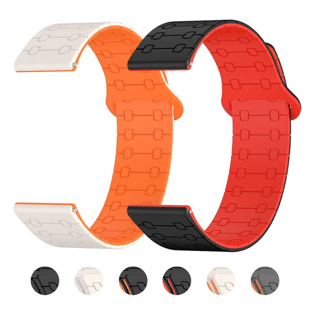 Magnetische Schleife Silikon Sport Armband Für Realme Uhr S 2 3 Weiche Handgelenk Bands Für Realme Uhr 3/2/S Pro 22mm Armband Zubehör Image