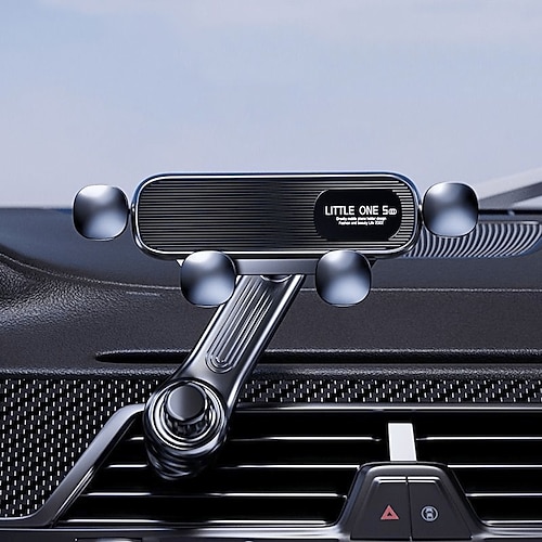 Supporto girevole per telefono da auto, supporto per bocchetta dell'aria, supporto invisibile retrattile per auto, per telefono cellulare, navigatore GPS, sicuro, stabile, regolabile, accessorio per