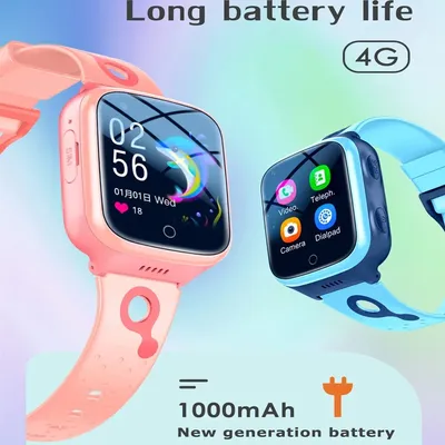 Kinder Smart Watch 4g GPS WiFi Telefon Uhr 1000mAh Video Anruf Tracker Standort SOS Anruf Zurück Monitor Kinder geschenke Smartwatch