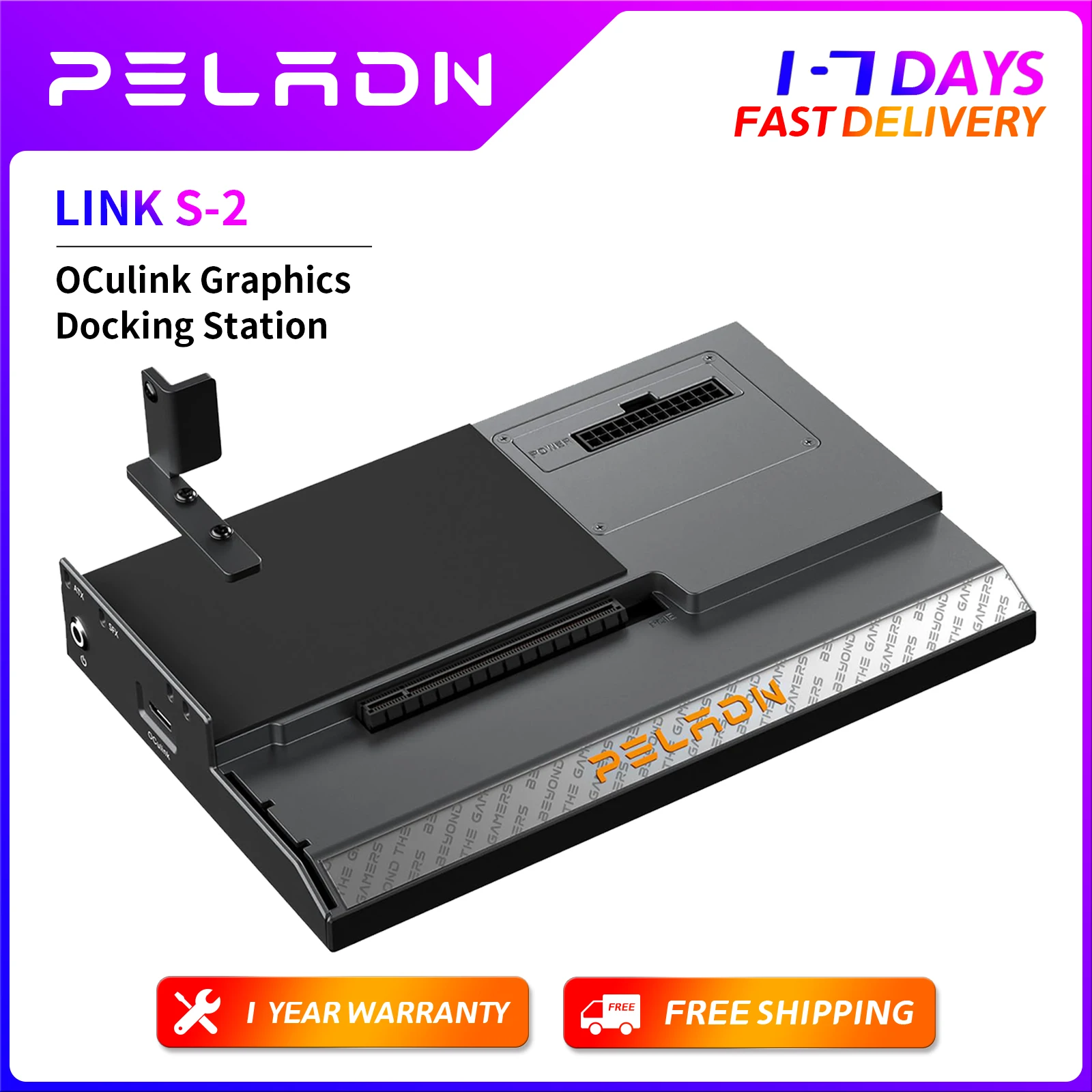 PELADN Link S-2 OCulink Grafik-Dockingstation ATX 24pin Max. unterstützt RTX4090/RX7900XTX Gaming PCIex16 Erweiterungsschnittstelle Image