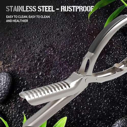 Edelstahl-Werkzeugset zum Entfernen der Rippenmembran – das ultimative Rippenvorbereitungswerkzeug für Grill-Enthusiasten – ergonomisches Design zum einfachen Entfernen der Membran – Image