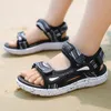 Frühling Sommer Marke Kinder Sandalen Jungen Mädchen Strand Schuhe Atmungsaktive Flache Sandalen PU Leder Kinder Outdoor Schuhe Größe 28-40