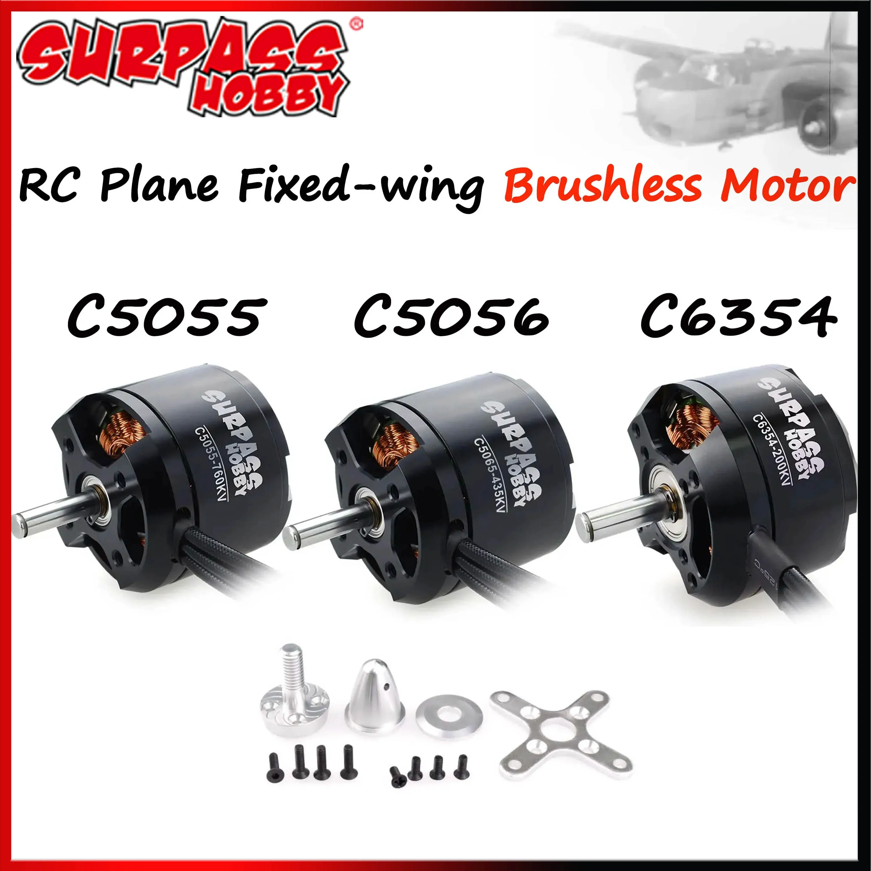 Übertreffen Hobby C5055 5065 6354 335KV 435KV 570KV 760KV Bürstenlosen Motor für RC Flugzeug Flugzeug Multicopter Hubschrauber DIY Teil