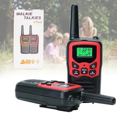 2/4PCS ABBREE AR-T5 Walkie Talkie Mini Small 22 Channels Long Range VOX Flashligh Two Way Radio for Adults Kids Gift