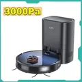 Ilife T10S Robot Aspirapolvere 2 in 1 Stazione autosvuotante per aspirapolvere e scopa Aspirazione 3000Pa Sacchetto per la polvere da 2,5 litri