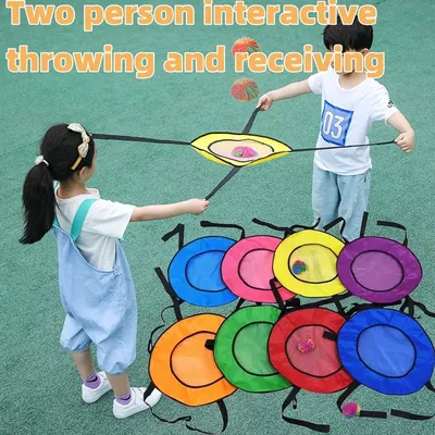 Interaktives Wurf- und Fangspiel für zwei Personen, Outdoor-Spaß, Sport, Eltern-Kind-Spielzeug, Hand-Auge-Koordination, sensorisches Spiel Image