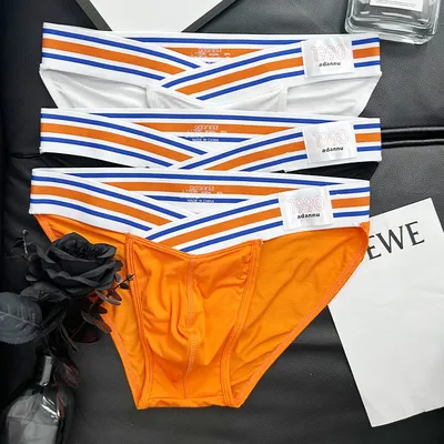 Hohe Gabel Herren Slips Sexy V Low Waist Big U Pouch Unterwäsche für Männer Mode Seitenetiketten Bequeme Mann Hip Raise Unterhose