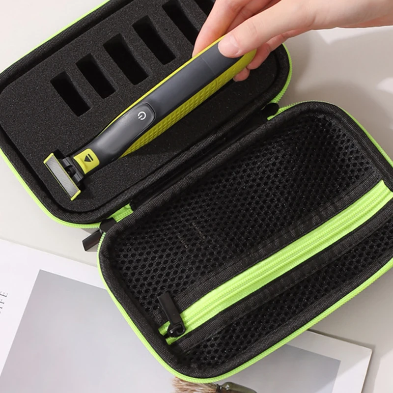 Rasierer-Aufbewahrungstasche aus Oxford-Stoff mit Reißverschluss, EVA-Hartschale, Reiseetui für Elektrorasierer für OneBlade ProieniaYY33 Maleta Image